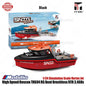 Perahu RC Penyelamat Berkecepatan Tinggi TX694 Brushless RTR 2.4GHz Skala Simulasi 1/34 Jet Vortex