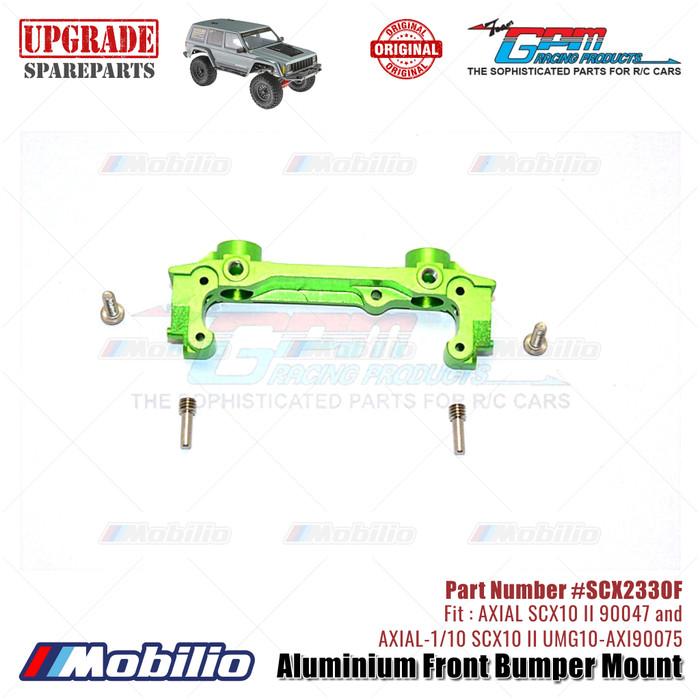 GPM Part #SCX2330F Aluminium Front Bumper Mount AX31392 RC Upgrade Axial SCX10 II Crawler Adventure