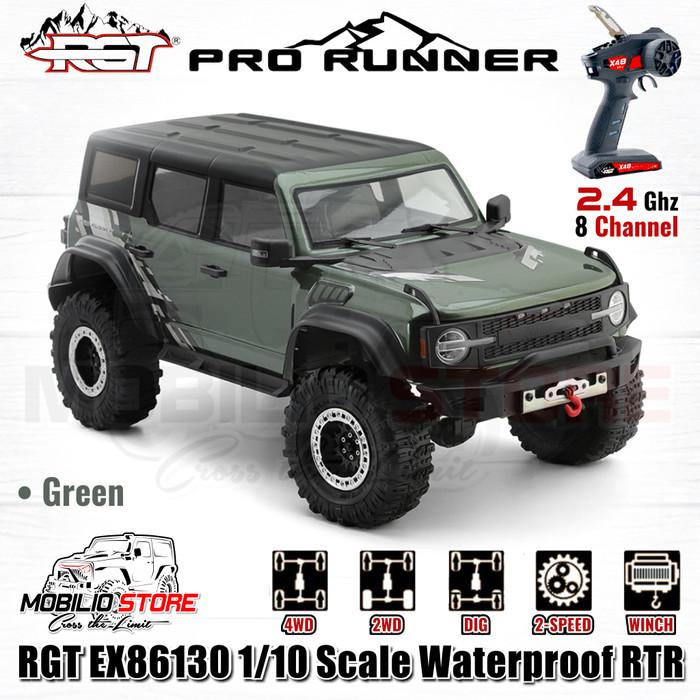 RGT EX86130 Pro Runner 1/10 Skala Tahan Air RTR 2.4GHz Mobil RC Crawler Kontrol Jarak Jauh