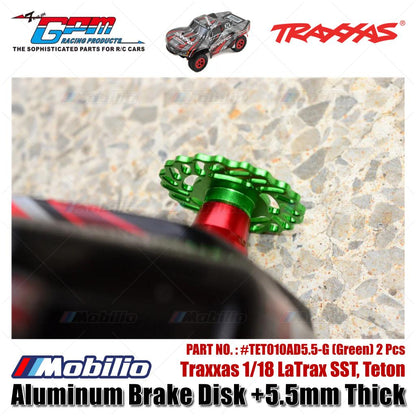 GPM Part #TET010AD5.5 Aluminum Brake Disk +5.5mm Thick for Traxxas 1/18 LaTrax SST Teton