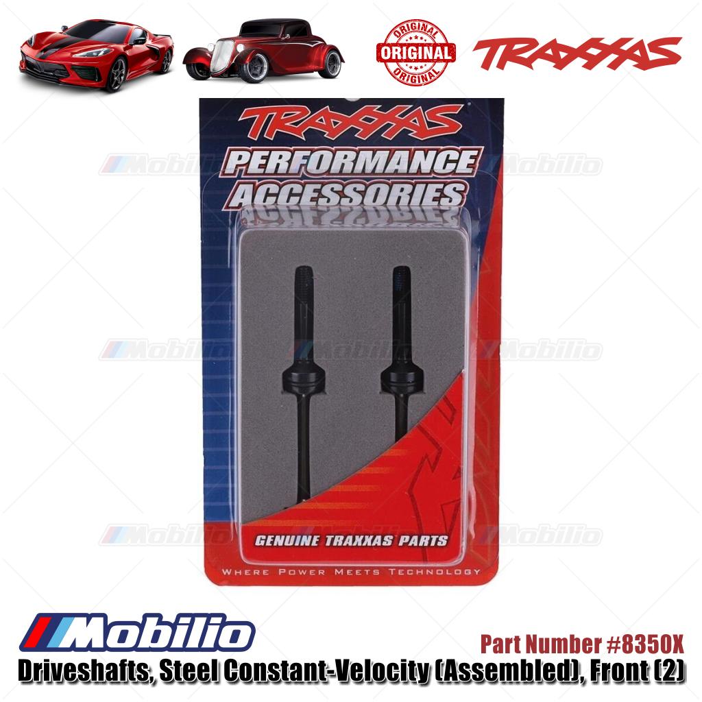Traxxas Part #8350X Steel Front CV Driveshafts with Stub Axles RC 4-Tec Chassis Stingray Hot Rod Coupe
