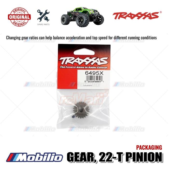 Traxxas Part #6495X Gear 22-T Pinion 1.0 Metric Pitch fits 5mm Shaft for Maxx Slash X-Maxx XRT