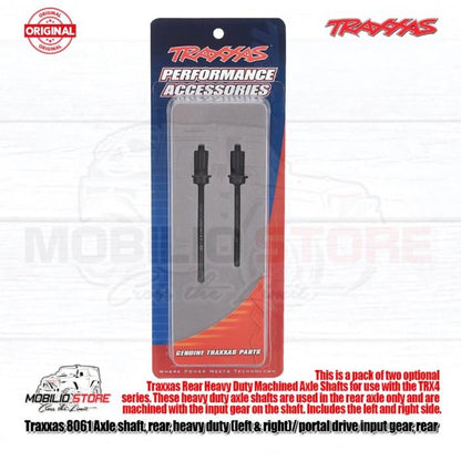 Traxxas Part #8061 Axle Shaft Rear Heavy Duty Portal Drive Input Gear TRX4