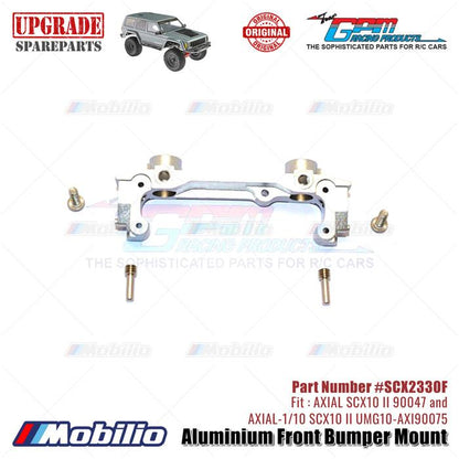 GPM Part #SCX2330F Aluminium Front Bumper Mount AX31392 RC Upgrade Axial SCX10 II Crawler Adventure