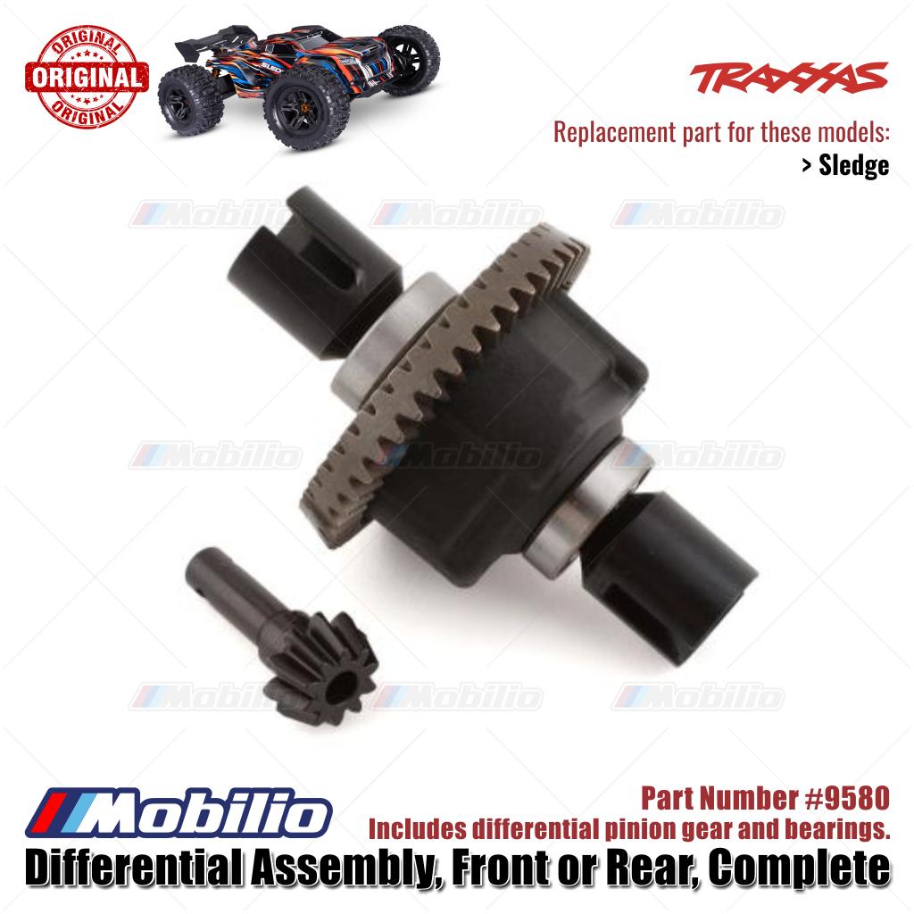 Traxxas Part #9580 Front or Rear Differential Assembly Complete Gear RC Sledge 1/8 Scale Off-Road