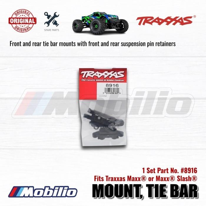 Traxxas Part #8916 Front and Rear Tie Bar Mounts with Suspension Pin Retainers for Maxx Slash