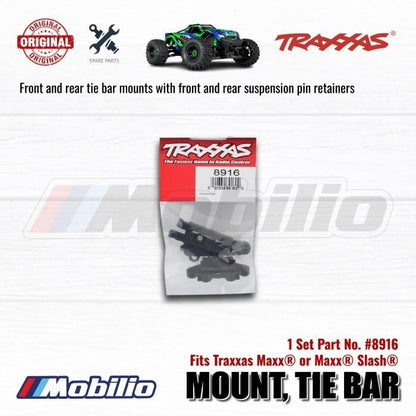 Traxxas Part #8916 Front and Rear Tie Bar Mounts with Suspension Pin Retainers for Maxx Slash