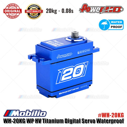 Power HD WH20KG HV Waterproof Servo 20kg - 0.08s #WH-20KG for RC 1/8th Off-road and 1/10th Crawler Applications