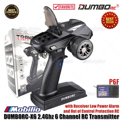 Dumborc X6 2.4Ghz 6 Channel RC Transmitter with Receiver P6F P6FG P6DC Waterproof Version Available
