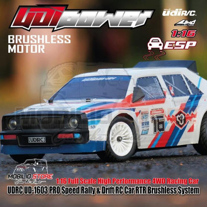 UDIR/C UD-1603 PRO Lancia Speed Rally & Drift RC RTR Brushless System
