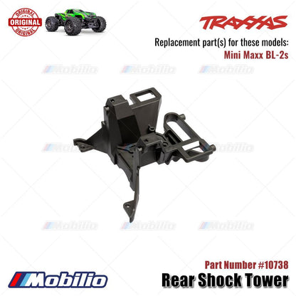 Traxxas Part #10738 Rear Shock Tower RC Mini Maxx BL-2S