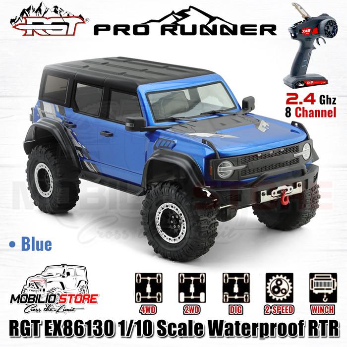 RGT EX86130 Pro Runner 1/10 Skala Tahan Air RTR 2.4GHz Mobil RC Crawler Kontrol Jarak Jauh