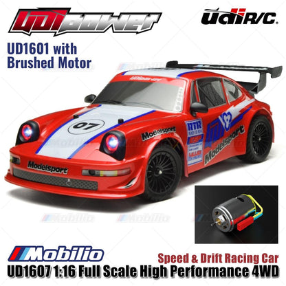 UDIR/C UD-1607 PRO Speed Rally & Drift RC RTR Brushless System