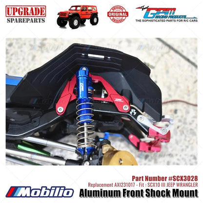 GPM Part #SCX3028 Aluminum Front Shock Mount Upgrade Axial SCX10 III Jeep Wrangler AXI231017 Replacement