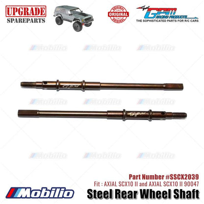 GPM Part #SSCX2039 Steel Rear Wheel Shaft AX31408 Upgrade Axial SCX10 II Crawler Adventure