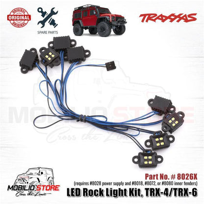 Traxxas Part #8026X LED Rock Light Kit TRX4 TRX6 Genuine RC Crawler