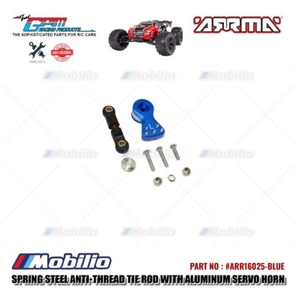 GPM Part #ARR16025 Spring Steel Anti-thread Tie Rod With Aluminum Servo Horn For 25T Spline Output Shaft Arrma 6S BLX Monster Truck
