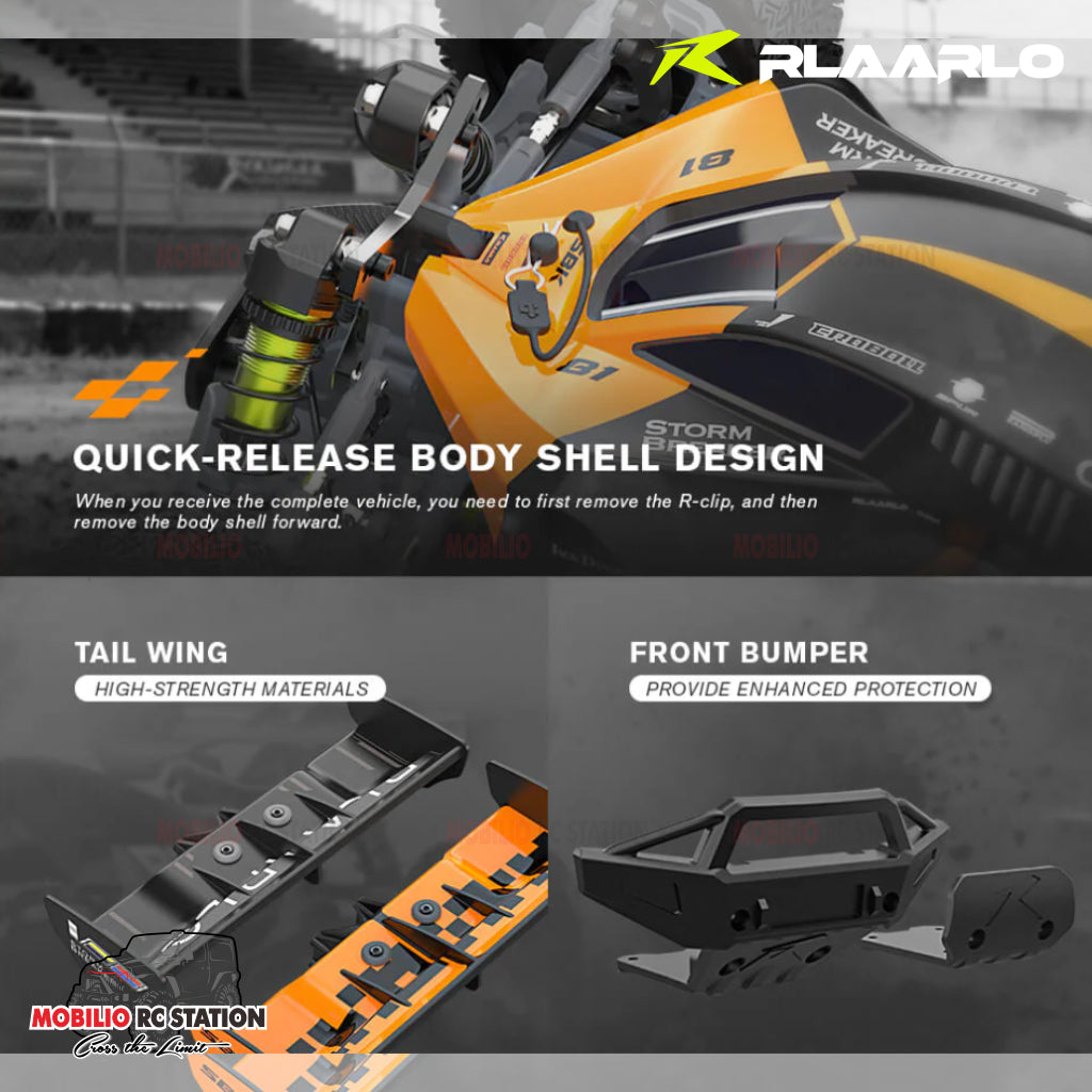 Rlaarlo SBK10 Storm Breaker 1/10 Carbon Fiber / Metal Brushless RTR 4WD Buggy